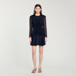Robe courte drapée