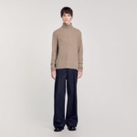 Pull col roulé laine et cachemire