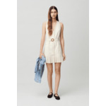 Robe courte cintrée plissée