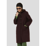 Manteau Manoela-Figue en Laine Froide