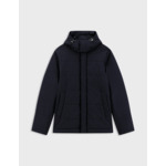 Doudoune isola en flanelle de laine unie marine