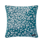 Yves Delorme - Housse de coussin en coton viscose bleu, Tioman