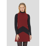 Robe Respect-Bordeaux en Polyester