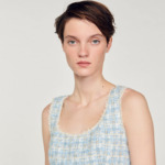 Robe courte en tweed