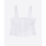 Top Sans Manches Boutonne Devant Femme