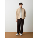 Sweat zippé à col montant