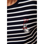 T-shirt marinière broderie Jean Toto