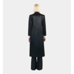 Manteau The Kooples X Carolina Ritzler En Satin Noir Femme
