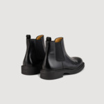 Bottines Chelsea en cuir glacé