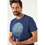 Men T-shirt Blue