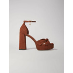 Sandales en suède à plateformes