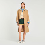 Trench à col strassé