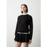 Sweat à col rond en maille torsadée