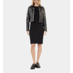 Robe Courte En Jersey Noire Femme