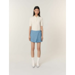 Jupe-short plissée en tweed