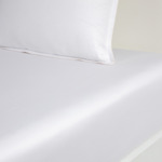 BOSS Home - Drap housse en satin de coton blanc, Loft