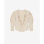 Top En Lin Lurex Col V Croisé Clarone