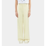 Pantalon Tailleur Jaune Clair Femme