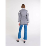 Manteau court bicolore