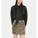 Chemise Jacquard Noire Femme