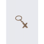 Porte-clés lettre "X" en laiton