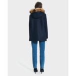 Manteau Gabie Nocturne en Laine