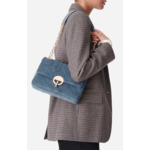 Grand Sac Moon En Velours Made In Italy