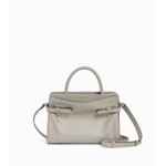 Sac à main moyen modèle Emie en cuir lisse et nubuck