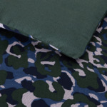 Kenzo - Housse de couette en satin multicouleurs, K Pansa