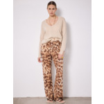 Pantalon cachemire Marius LEOPARD