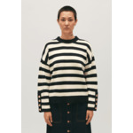Pull ample rayures bicolores