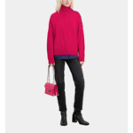 Pull Col Cheminee Et Patte Boutonnee Femme