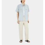 Chemise Manches Courtes En Denim Homme