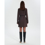 Robe Rever Chocolat en Polyester