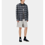 Chemise À Carreaux Gris Avec Têtes De Mort Homme