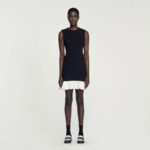 Robe courte bicolore