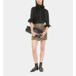 Chemise Jacquard Noire Femme