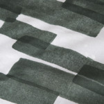 Lacoste - Housse de couette en satin de coton lavé vert, L Stamp