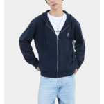 Sweatshirt À Capuche Blason Bleu Homme