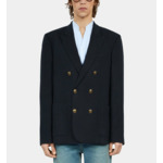 Veste Croisee 6 Boutons Devant Double Fentes Homme