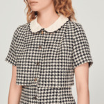 Robe trompe l'œil en tweed
