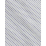Chemise col prodigieux en popeline rayée bleu