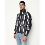 Giacca piumino-icon noir allover