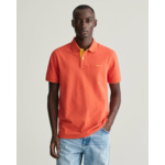 Polo en coton piqué contrastant