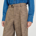 Pantalon de costume pied de poule