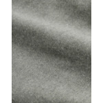 Chemise carl col droit ouvert en flanelle de coton et cachemire unie gris