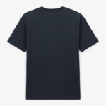 T-shirt manches courtes en coton avec imprimé bleu marine