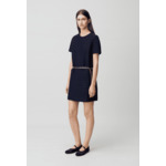 Robe courte droite rayures