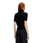 Pull à manches courtes avec logo effet découpé