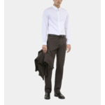 Pantalon Large À Rayures Marron Homme